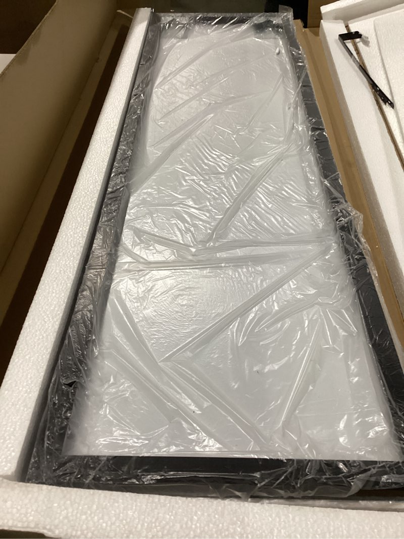 Condition photo showing New/Like New for PETAFLOP 14x48 Inch Full Length Mirror Wall Mounted, Large Body Door Mirror with Rectangular Framed for Bedroom Bathroom Living Room Decor, Black