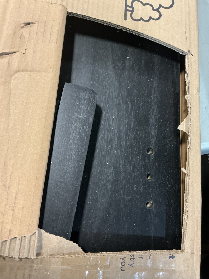 Condition photo showing As Is for Black Bathtub Caddy Tray Table | 35x9 Inch Large Bath Tub Tray Wooden | Anti-Tipping, Sustainable Tub Tray for Bathtub | Bathtub Accessories Holders for Bathtub (Acacia Wood)