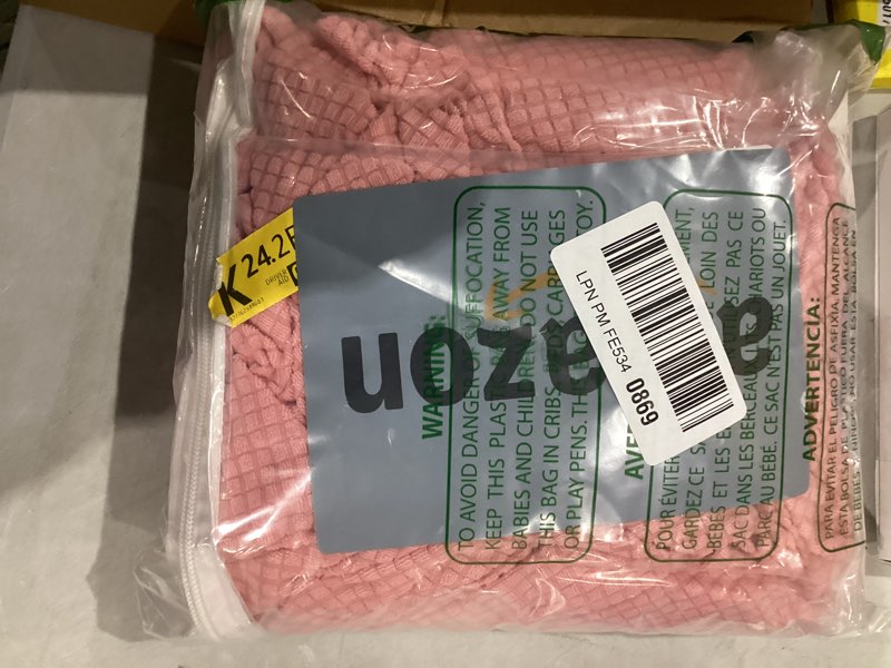 Condition photo showing Good Condition for Cupuamon Recliner Chair Covers,Lazy Boy Recliner Covers Stretch Reclining Covers 1 Piece Furniture Protector with Elastic Bottom for Dog,Kids-Dusty Pink Dusty Pink Recliner