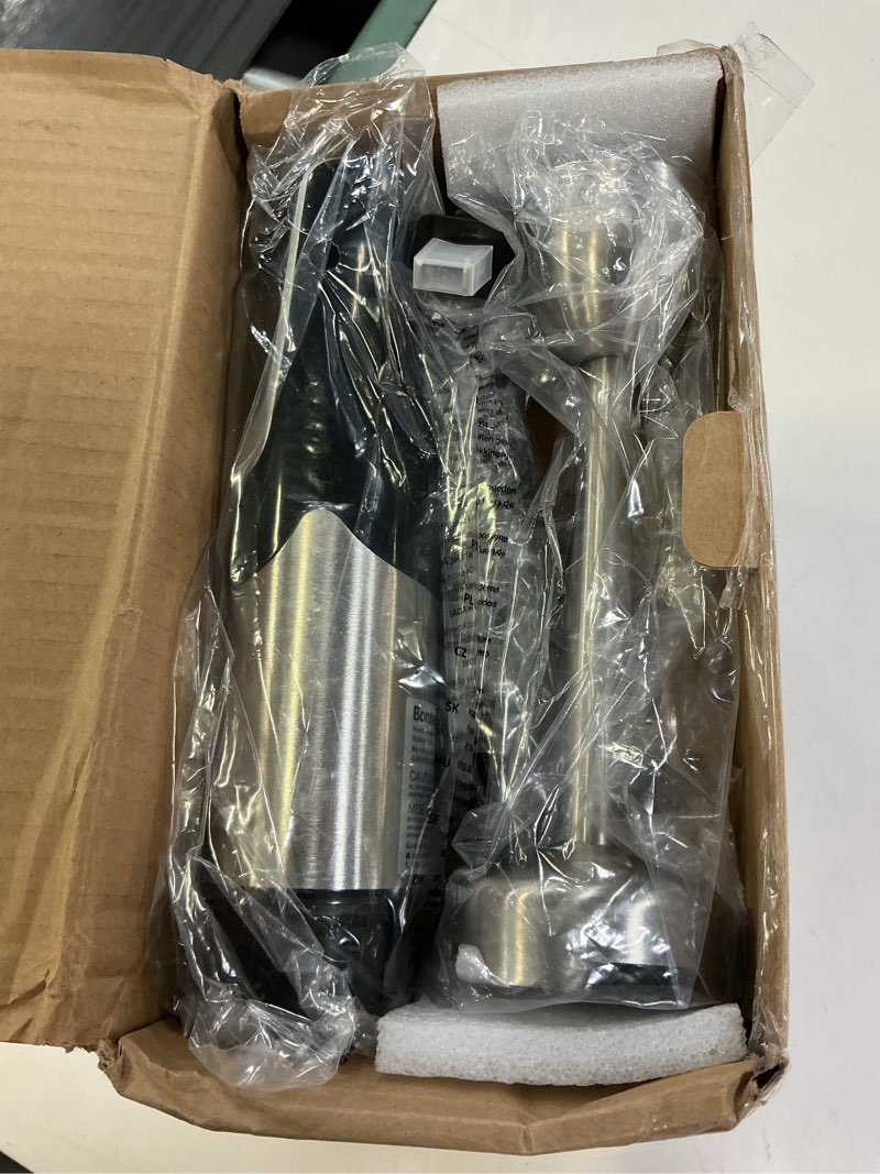 Condition photo showing Good Condition for bonsenkitchen 4-in-1 immersion blender handheld with food processor, 12 speeds hand blender with turbo mode, stainless steel blade, egg whisk, beaker & chopper bowl, stick mixer for smoothie, puree black
