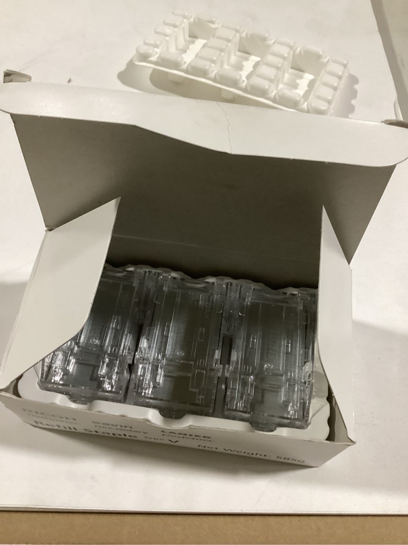 Condition photo showing Good Condition for ricoh type v staple cartridge box of 3 - 5000 staples per,pk3