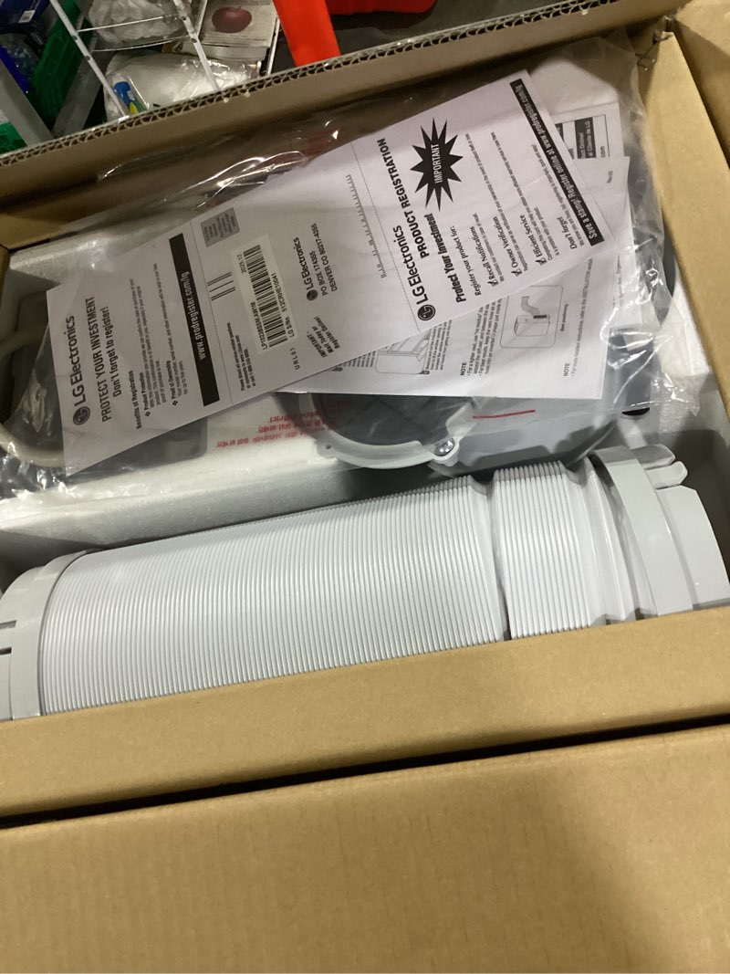 Condition photo showing Good Condition for lg 10,000 btu (13,500 btu ashrae) 115-volt portable air conditioner cools 450 sq. ft. with dehumidifier and wi-fi in black