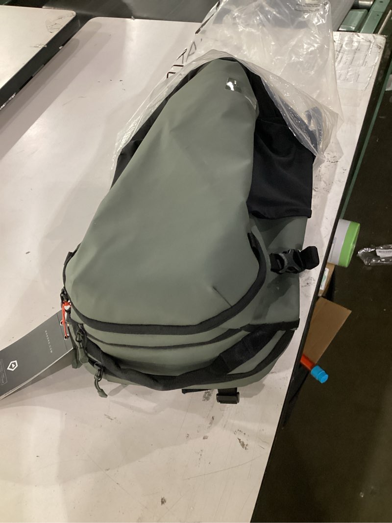 Condition photo showing Good Condition for wandrd nimbus 18l: lightweight travel backpack for men and women, weather resistant everyday bag with padded shoulder straps, laptop bag and traveling bag for office (wasatch green)