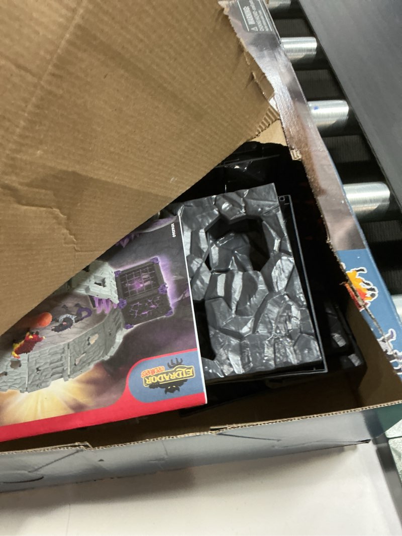 Condition photo showing As Is for schleich eldrador creatures - 71 pc battlecave arena lava vs. shadow playset - interactive lava bull and shadow hound set - animal monster figurines for boys and girls - toys for kids ages 7+ | 42673 lava bull vs. shadow hound
