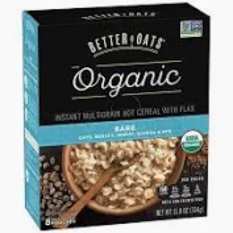 Better oaks plain organic 8pk Best by JAN2026