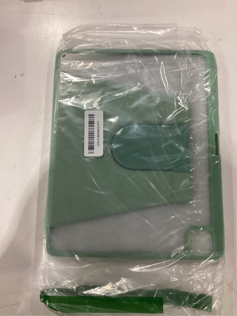 Condition photo showing Good Condition for JETech Rotating Case for iPad Pro 12.9-Inch (2022/2021/2020/2018) with Pencil Holder, 360 Degree Rotation Protective Stand Cover Clear Back, Auto Wake/Sleep (Matcha Green)