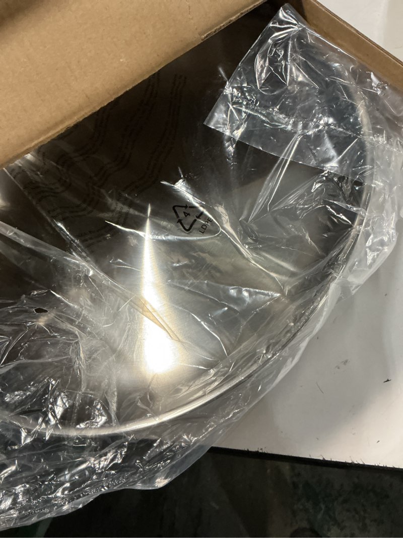 Condition photo showing Good Condition for Misen 5-Ply Stainless Steel 12" Frying Pan - Professional Cookware for Induction, Gas and Electric - Dishwasher Safe, Oven Safe to 800°F - Durable, Versatile, Even Heating 12 Inch