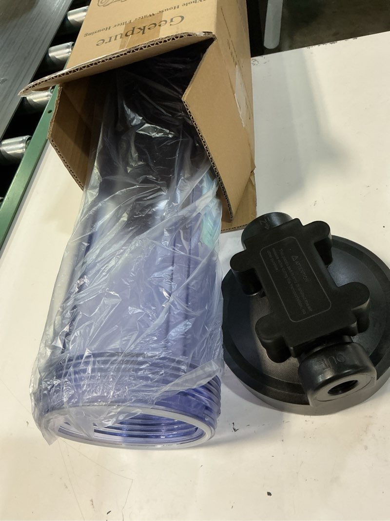 Condition photo showing Good Condition for geekpure 20 inch whole house clear water filter housing-fit 4.5 x 20 inch filters-3/4 port