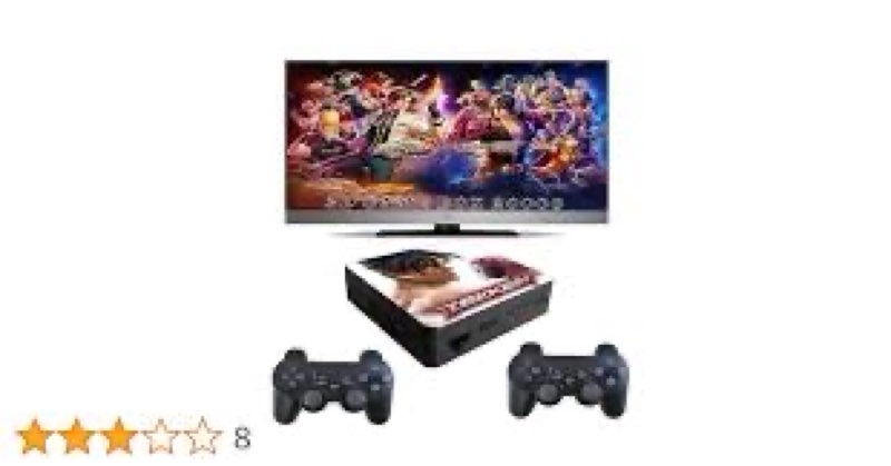 BRAMHO Plug-and-Play Retro Arcade, 20000-in-1 Classic Arcade Games, 2-4 Player Console with 3D Gamin