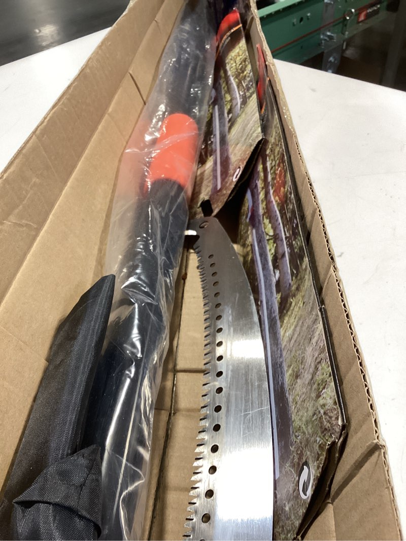 Condition photo showing Good Condition for 26ft pole saw for tree trimming, manual telescoping tree pruner with 5–20ft extension pole, long reach hand saw for ground cutting in yard, garden & patio
