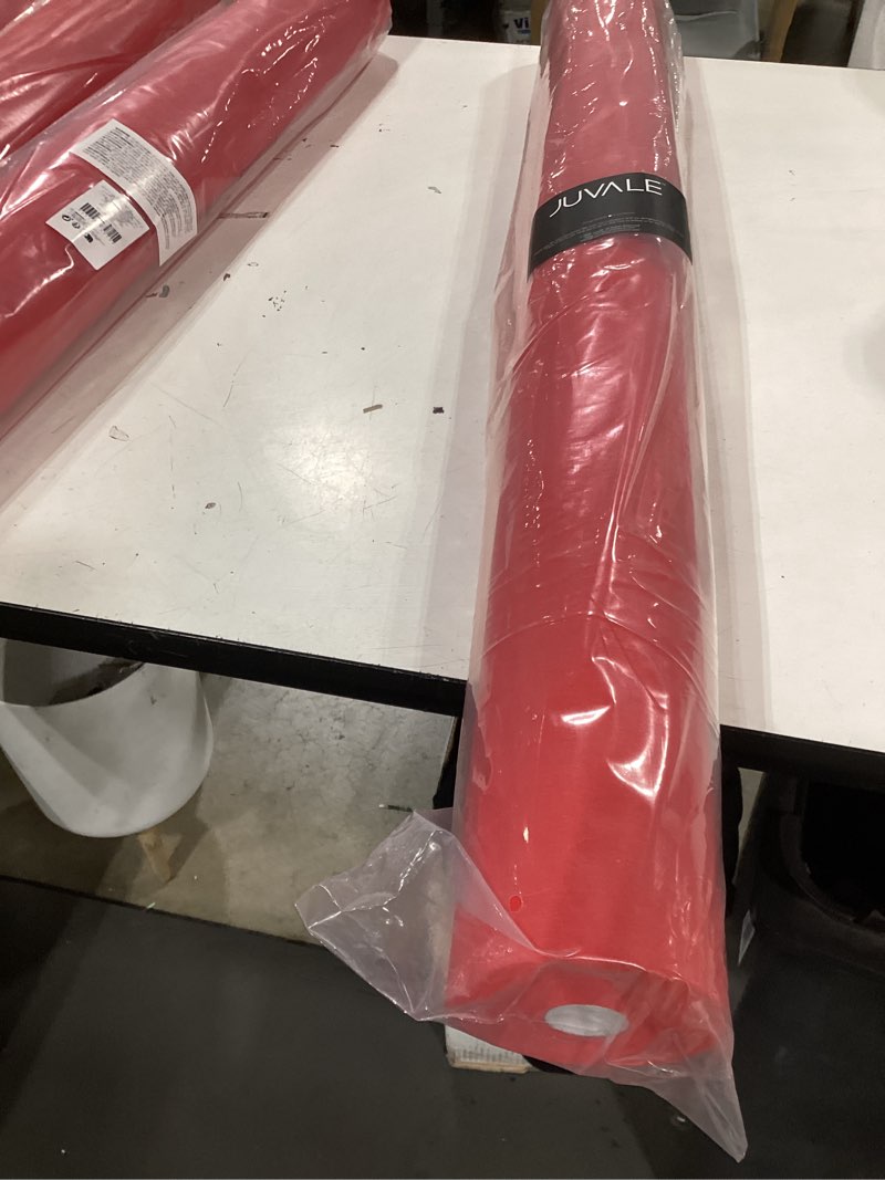 Condition photo showing New/Like New for juvale 3 ft x 100 ft red carpet runner for party decorations, wedding aisle, special events (40gsm thickness)