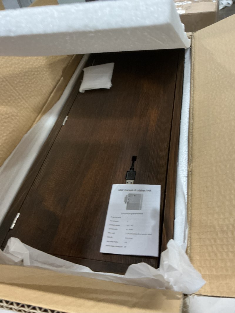 Condition photo showing Good Condition for LAPTAIN Husband Gift-Rustic Floating Shelf with Hidden Compartment for Gun Storage, Wall Shelves for Living Room Décor, Wooden Concealment Shelf, RFID Lock, Espresso