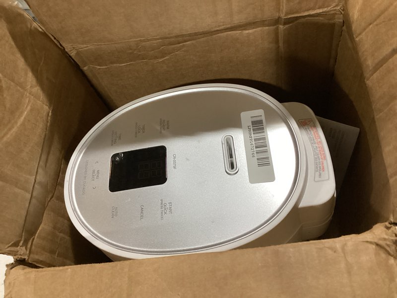 Condition photo showing Good Condition for CUCKOO Micom Rice Cooker 3-Cup Uncooked / 6-Cup Cooked with Nonstick Inner Pot, Small Rice Maker with 8 Menu Options, Fuzzy Logic Technology, Auto Clean, Quick Rice Mode, White (CR-0375FW) WHITE 3 CUP