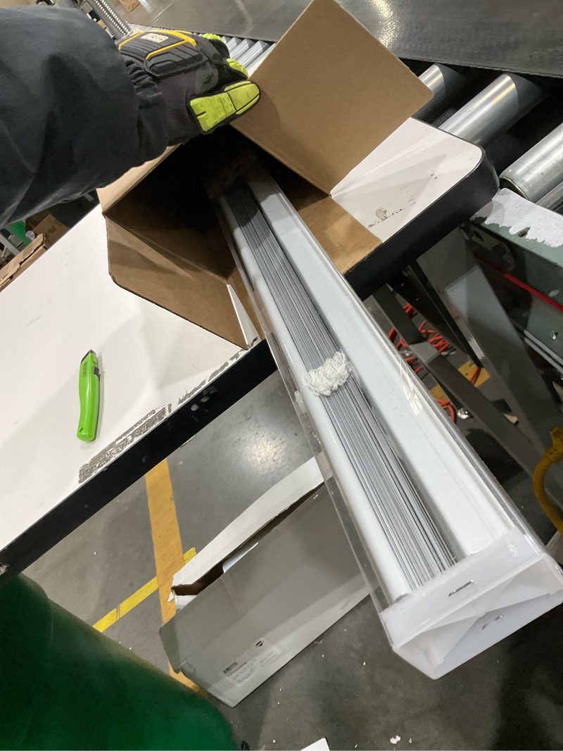 Condition photo showing Good Condition for YIIBAII Mini Blinds Suitable for 28" W x 64" H Windows 1" Aluminum Horizontal Venetian Blinds Darkening with Rope and Pole can Mounted Inside or Outside White 28"W x 64"H