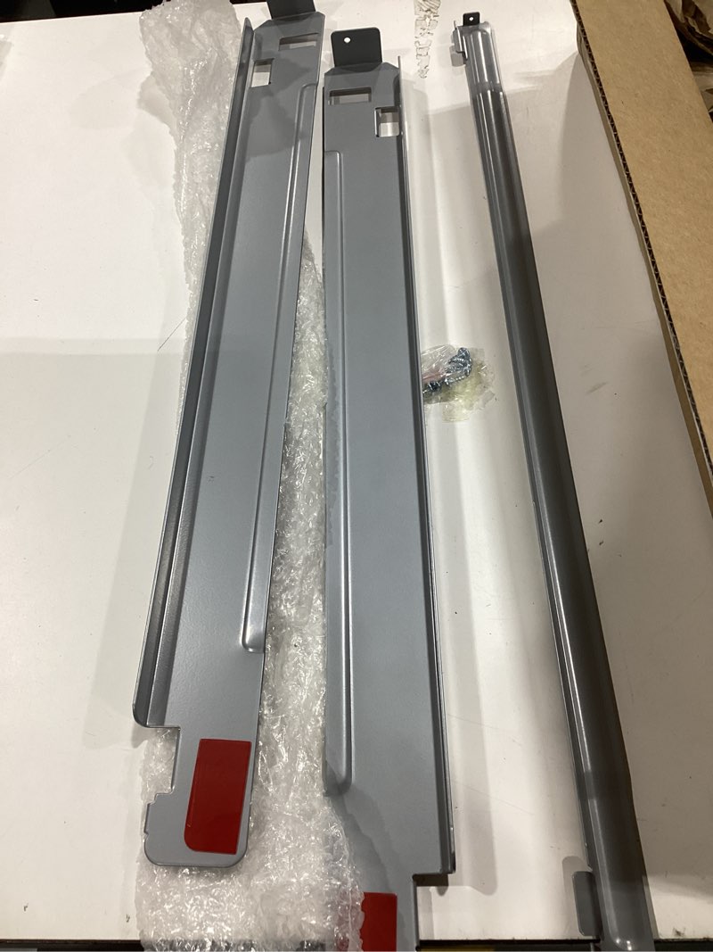 Condition photo showing As Is for 29 inch laundry stacking kit chrome steel fit for lg 29-in washers and dryers replacement parts # kstk2