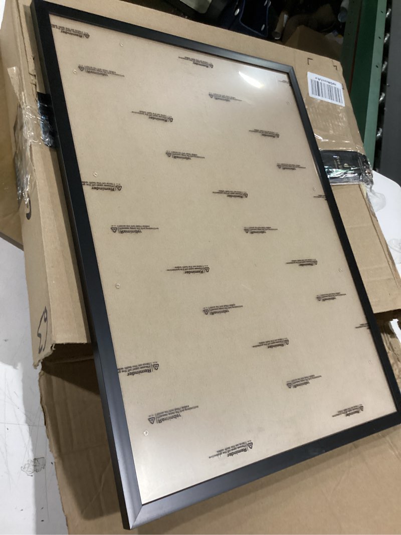 Condition photo showing As Is for vnvnk 14x18 frame black, perfect for 14x18 inch picture without mat or 10x14 inch picture with mat, home wall decor picture frame-1 pcs 14x18 black