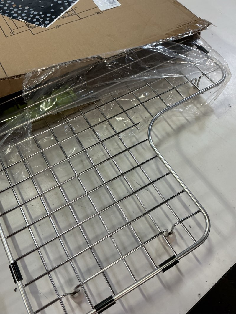 Condition photo showing Good Condition for sink rack compatible with kohler sink k 5826 and k 5827 - sink protector for whitehaven sink (one piece) - sink grid for kohler sink - gifts: big drying rack 21" and additional rubber protectors