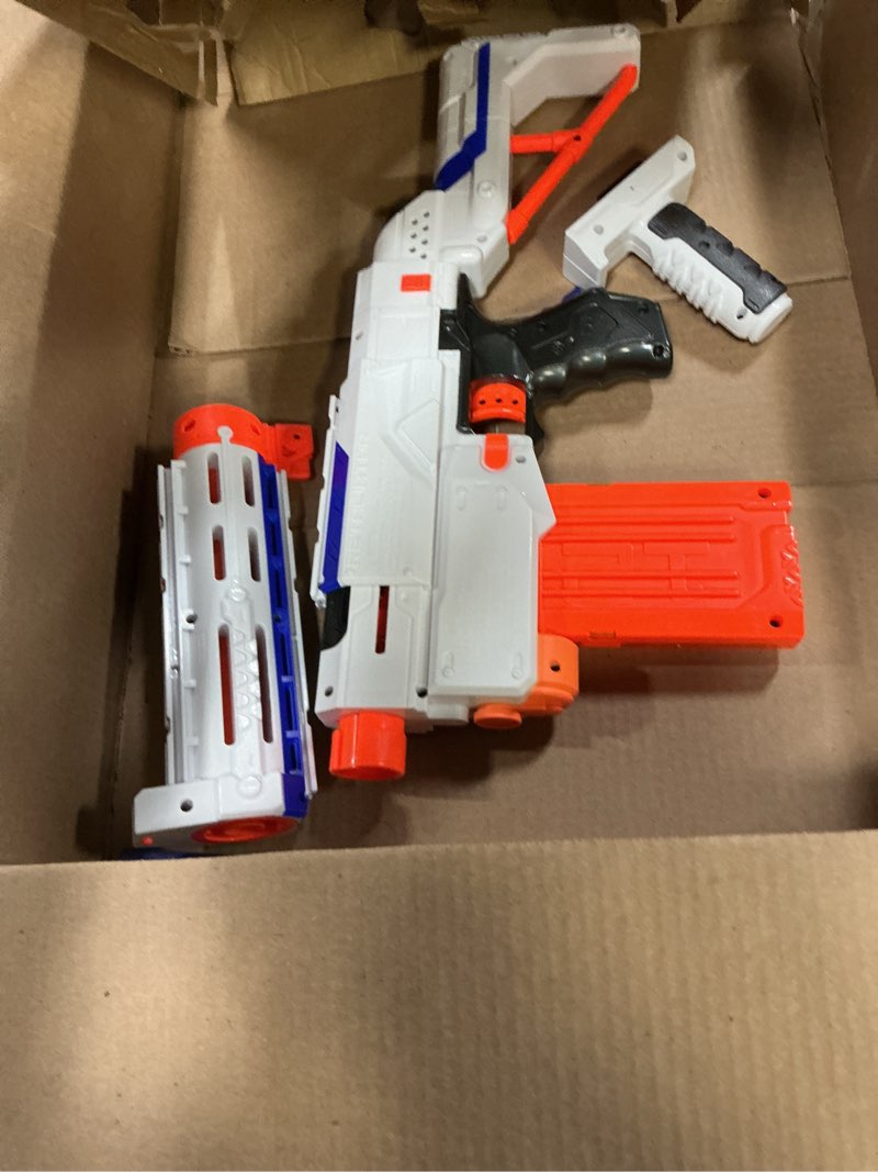 Condition photo showing As Is for NERF N-Strike Elite Retaliator Blaster, Stock, Grip, Barrel, 12-Clip, 12 Darts, Outdoor Toys for Kids 8+ (Amazon Exclusive)