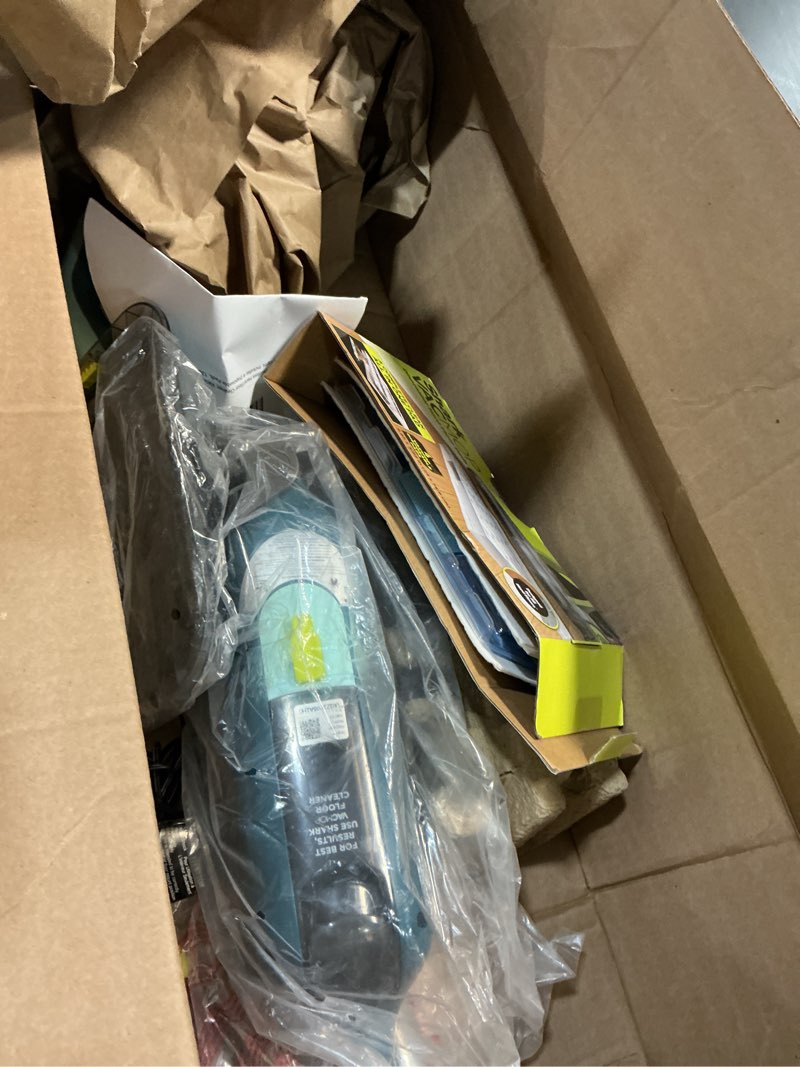 Condition photo showing As Is for Shark VACMOP Reveal New Cordless Hard Floor Cleaner, Vacuum & Spray Mop, Powerful Suction, Lightweight, Illumination Light, Includes 4 Disposable Pads, 12oz Pet Multi-Surface Cleaning Solution, VM401