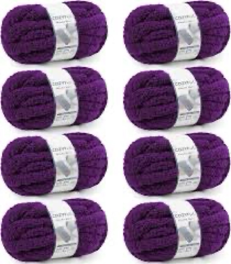Cozyful Chunky Yarn for Hand Knitting - #10 Chunky Chenille Yarn, Jumbo Big Thick Chunky Yarns for C