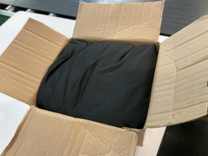 Condition photo showing Good Condition for willinglong 16 ft x 16 inch black stage skirting portable stage skirt cloth shirred pleat cover for wedding platform black 16 ft x 16 inch