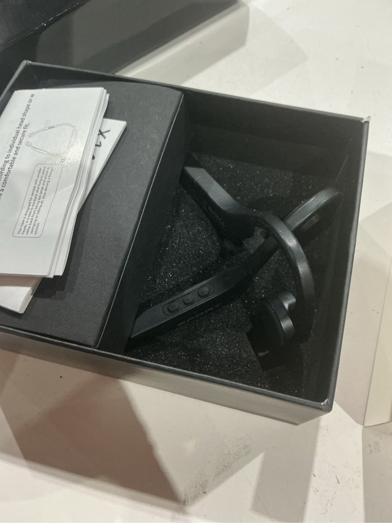 Condition photo showing New/Like New for cxk bone conduction headphones bluetooth 5.3 open ear headphones with mic, premium loud sound 8hrs playtime bluetooth headphones, ipx6 waterproof sports headset for running, cycling, walking