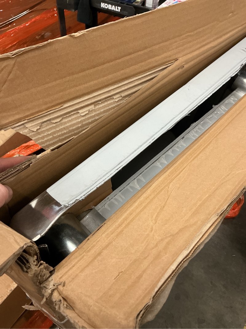 Condition photo showing As Is for HARDURA Stainless Steel Table 24X48 Inches with Undershelf and Galvanized Legs NSF Heavy Duty Commercial Prep Work Table for Restaurant Kitchen Home and Hotel 24" x 48"