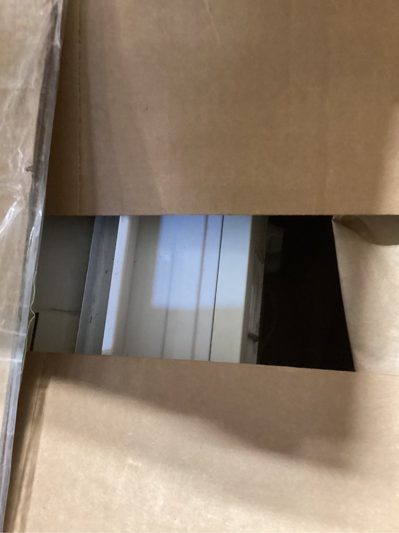 Condition photo showing As Is for ge window air conditioner unit, 5,000 btu for small rooms up to 150 sq ft. with manual adjustable fan and cooling settings, perfect for small bedroom or living room, easy install kit included, white new 5,000 btu mechanical controls white