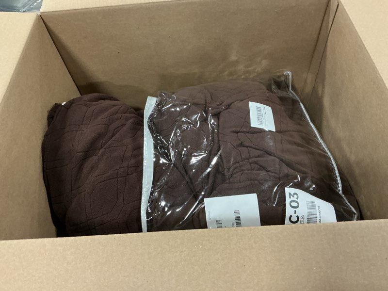 Condition photo showing As Is for VANSOFY Extra Large Reclining Sectional Couch Covers, Washable 5-Piece Sofa Covers for L Shape Sectional Sofa Corner Seater, Thick, Soft Sofa Slipcovers (5 Seat Recliner Cover, Chocolate)