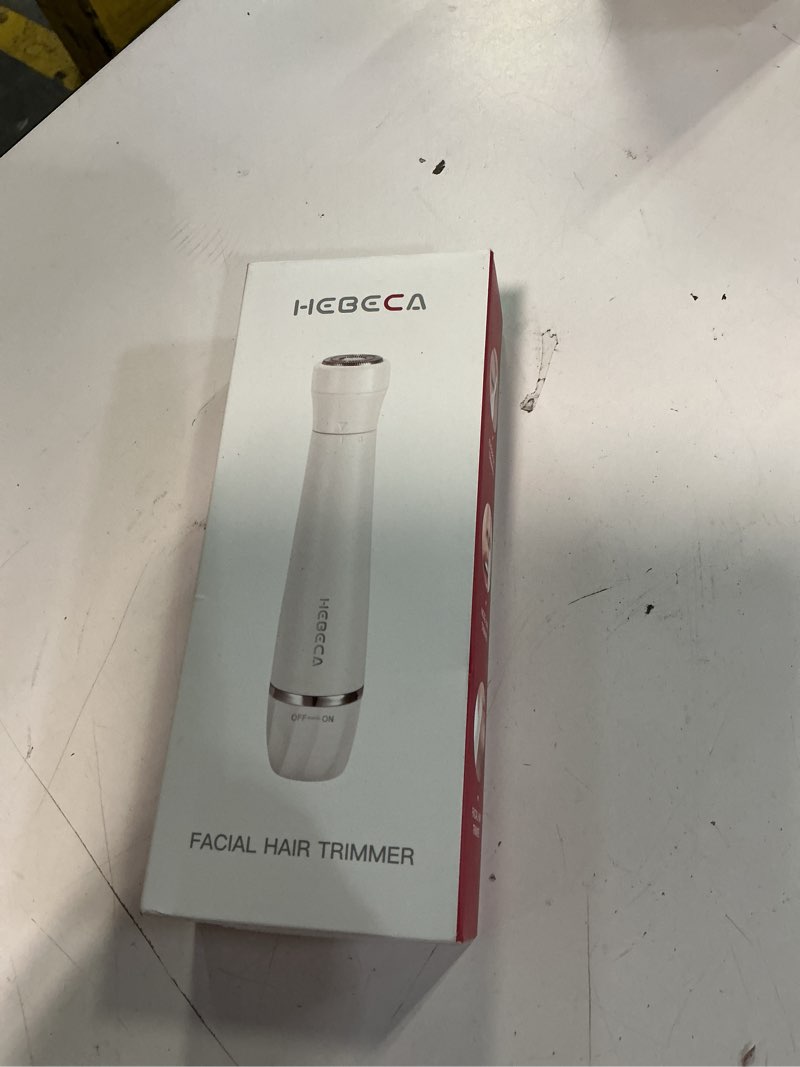 Condition photo showing New/Like New for Nose Hair Trimmer for Women and Men, 3-in-1 Electric Facial Hair Removal Rechargeable Portble Waterproof Face Shaver Razor for Nose Ear Eyebrow Peach-Fuzz Lips Chin FT3001 Pearl White