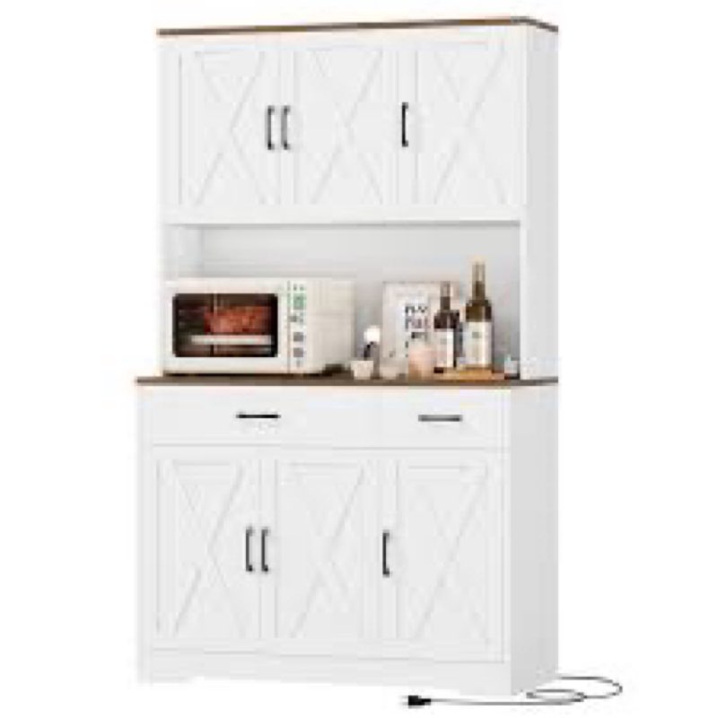(Similar ) ( incomplete ) 71\" H Kitchen Pantry Cabinet Finish: White