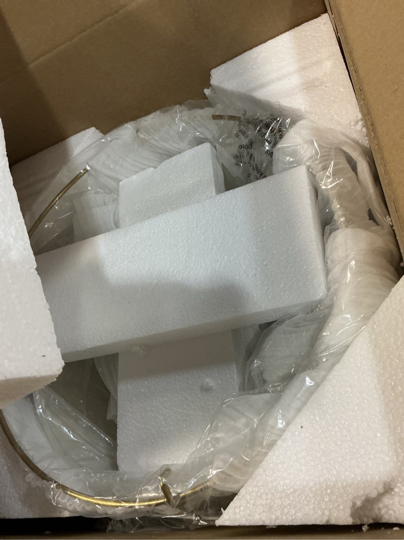 Condition photo showing Good Condition for ZVXREZLD Modern Pendant Light Fixtures with 12" White Linen Fabric Shade, Adjustable Hanging