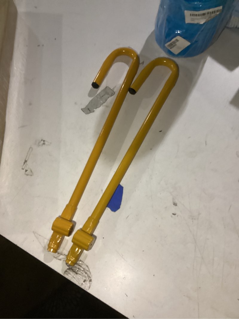 Condition photo showing As Is for Elsjoy 2 Pack Car Steering Wheel to Brake Lock with Keys, Anti-Theft Car Locking Device Steering Wheel Lock, Car Security Lock for Vehicle, Keyed Different