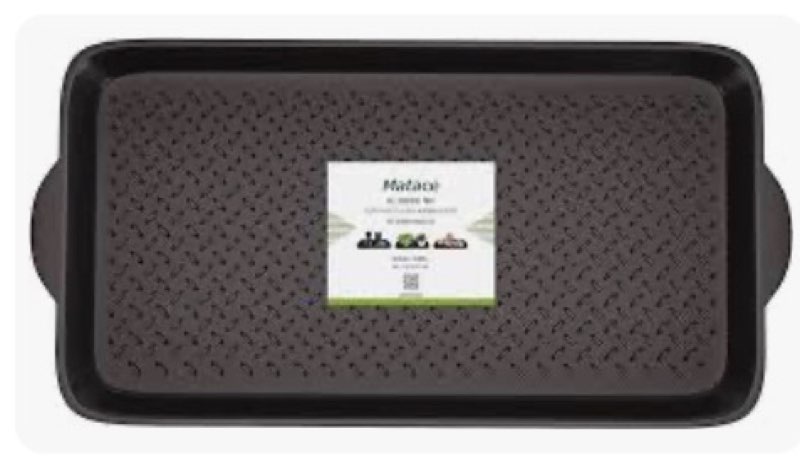 Matace 100% Rubber Pet Feeding Mat, Dog Food Mat Tray with Edges,Waterproof Pet Feeding Placemat, Dog Mat for Food and Water-Anti-Slip Dog Cat Pet Bowl Mat 27.95 x 15.74 Inches, Black (1 Pack)