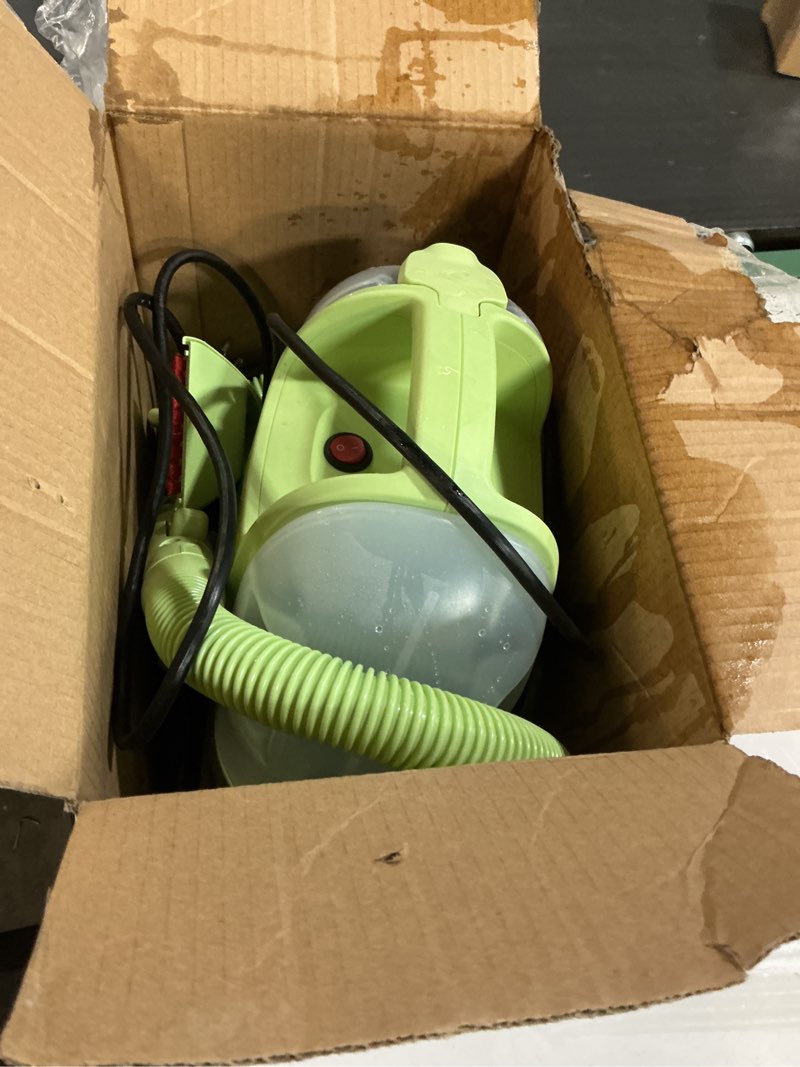 Condition photo showing As Is for BISSELL Little Green Mini Portable Carpet and Upholstery Deep Cleaner, Car/Auto Detailer, with HydroRinse Self-Cleaning Tool and 4" Tough Stain Tool, Tea Green, 4075