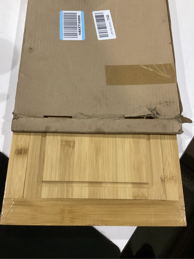 Condition photo showing New/Like New for [2024 upgrade] hifybaty over the sink cutting board - expandable cutting board over sink, bamboo cutting boards with juice groove, kitchen sink cutting board 24"l x 11.4"w
