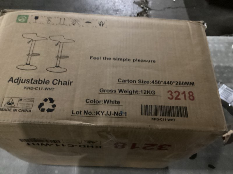 Condition photo showing New/Like New for (Similar to) KKTONER PU Leather Modern Round Rolling Stool with Footrest Height Adjustable Spa Drafting Salon Tattoo Work Massage Stools Task Chair Small (Black)