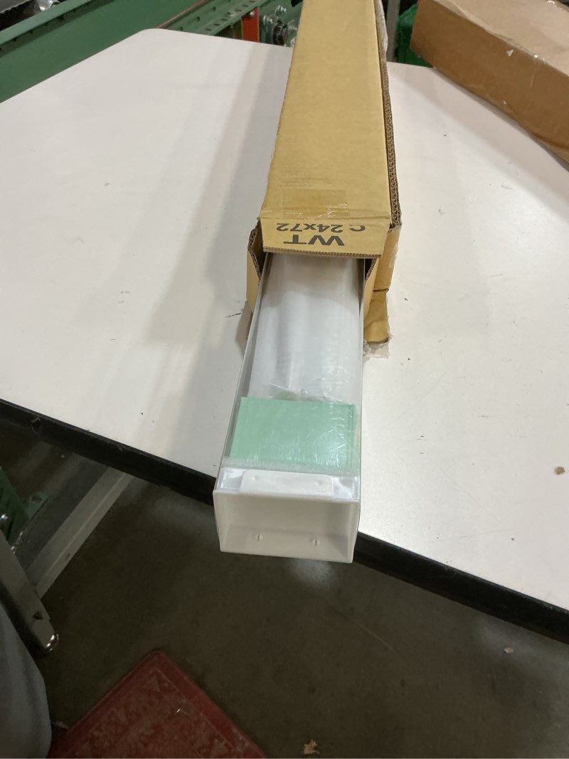 Condition photo showing Good Condition for Sunoff Blackout Roller Shades Blinds Cordless for Windows Pull Down Room Darkening Door Blinds with Thermal Insulated Easy to Install for Living Room,Bedroom,Home,Office Bathroom White 20" W x 72" H 20"W x 72"H White