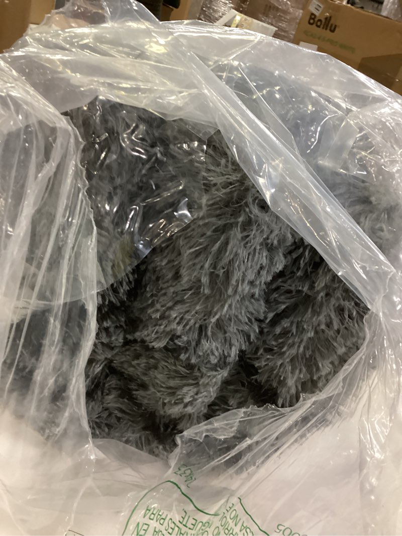 Condition photo showing As Is for ONASAR 6x9 Area Rugs for Living Room Bedroom, Washable Large Fluffy Grey and Black Throw Rug, Geometric Soft Plush Shaggy Fuzzy Floor Carpet for Nursery Kids Girls Boys Teen Dorm Home Office Decor 6' x 9' (Rectangular) 1- Grey / Black