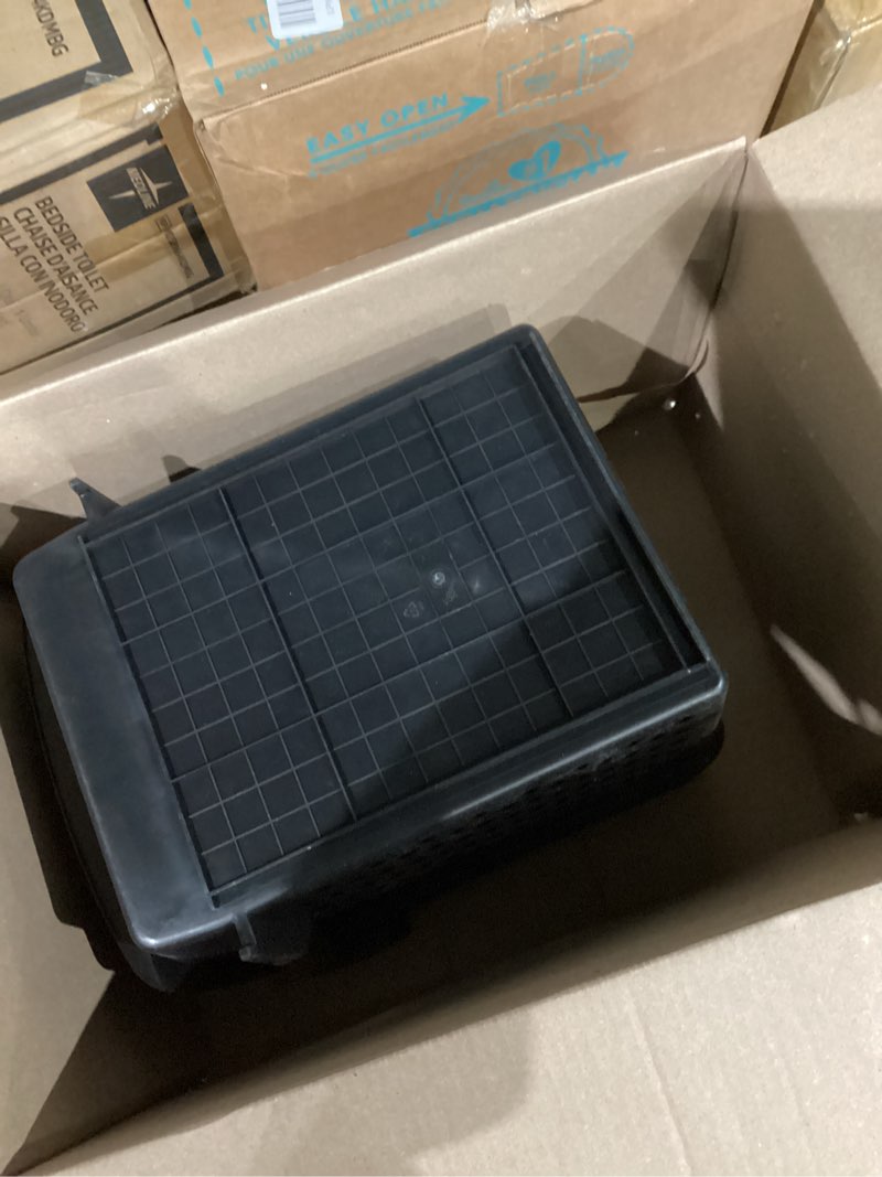 Condition photo showing Good Condition for TidyFriend 4 Pack Stackable Storage Bins Open Front for Pantry Organizers and Storage, Pantry Storage for Food, Kitchen and Home Organization, Plastic Storage Bins, Dorm Room Essentials (Black) Black 4 Pack