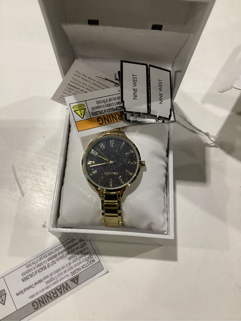 Condition photo showing Good Condition for nine west women's bracelet watch rose gold