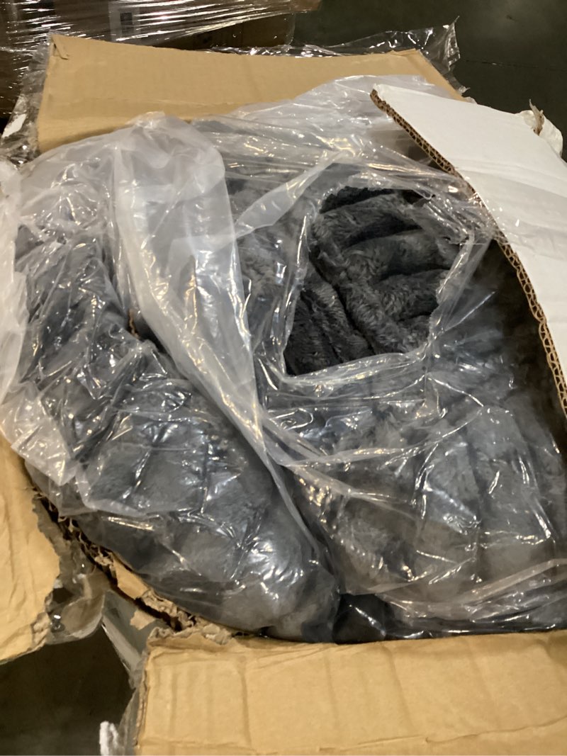 Condition photo showing As Is for INVENHO Foldable Human Dog Bed, Orthopedic Egg-Crate Memory Foam Human Sized Dog Bed for Adult with Washable Removable Cover & Nonskid Bottom 72"x 44"x 10" Grey