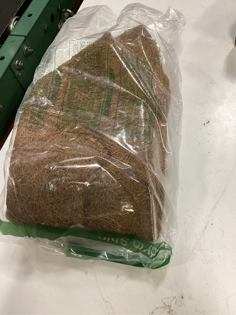 Condition photo showing Good Condition for lalagreen 16" (2 pack, rectangular) trough coco liners for planter – medium coconut coir replacement for window box, wall mount flower pot, outdoor use– also available in 24/30’’ and different shapes 16" x 2 pack