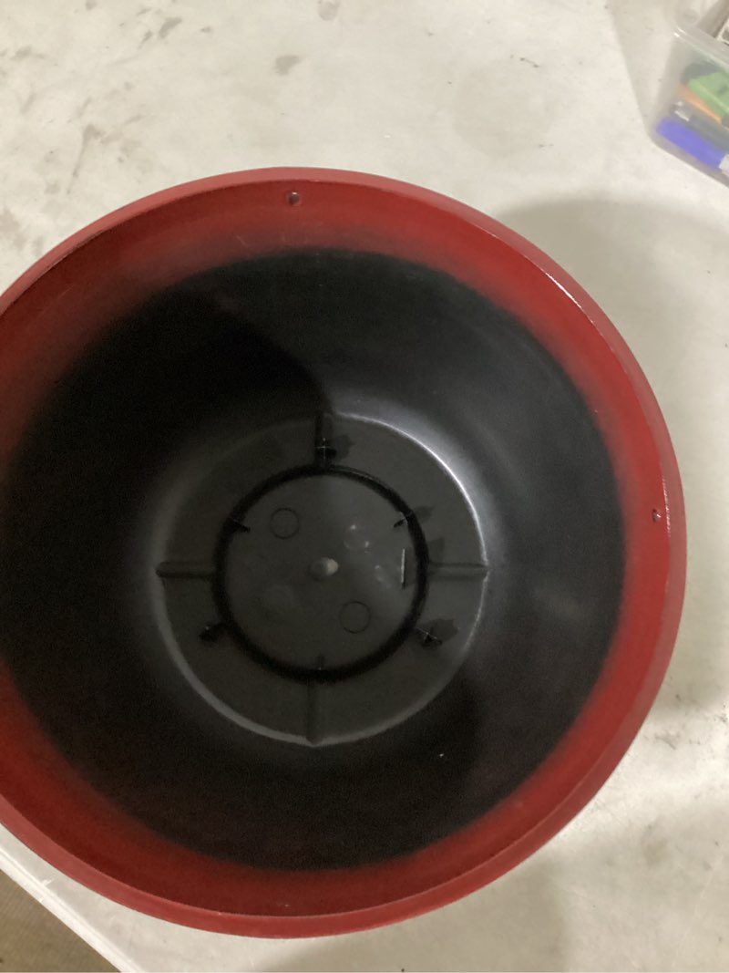 Condition photo showing As Is for brown planting pot