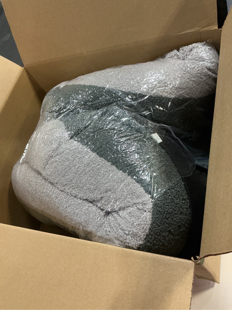 Condition photo showing Good Condition for FURTIME Washable Dog Bed Large Sized Dogs, Washable Comfy Fluffy Large Dog Bed, Removable Zipper Cover Machine Wash, Soft Orthopedic Bed Durable Pet Cuddler with Anti-Slip Bottom, 36"x27"x8", Grey L(36''x27''x8'') Grey