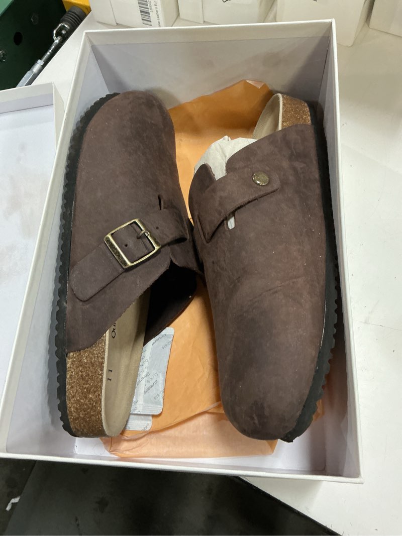 Condition photo showing Good Condition for water repellent clog mule, 11, espresso brown nubuck