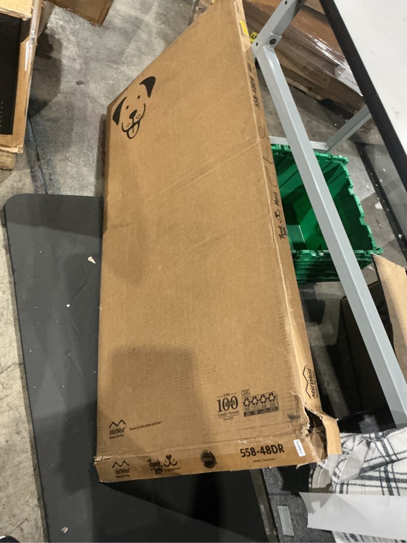 Condition photo showing New/Like New for midwest black e-coat exercise pen w/door for dogs, 48" h, xx-large