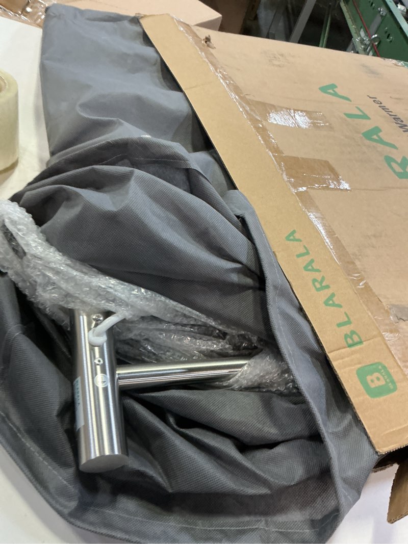 Condition photo showing Good Condition for Heated Towel Racks for Bathroom, Wall Mounted Electric Towel Warmer Racks with Timer & Temperature Control, 6 Bar Stainless Steel Towel Heater for Bathroom, Brushed Silver, Plug-in Round-brushed Silver 6 Bars