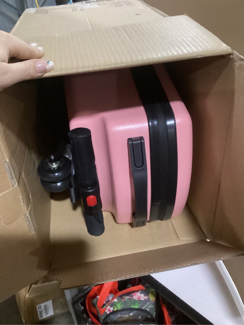 Condition photo showing Good Condition for iubest Luggage Carry On Scooter Suitcase for Kids Age 4-15, Detachable & Foldable 4 in 1 Suitcase, Multifunctional Ride On Travel Trolley Scooter Combo-Pink Pink-Kids Version