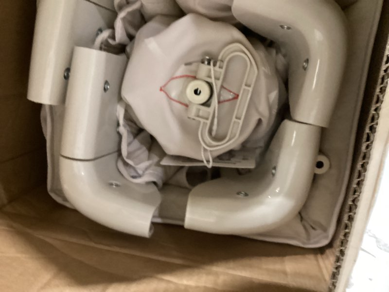 Condition photo showing Good Condition for 4 in 1 Baby Bassinet, Pack and Play, Bedside Crib Sleeper, Diaper Changer - Comes with Mattress, Mosquito Net, Bottom Storage and Toy Bar for Newborn to Toddles Beige